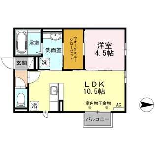 アルカディア【2階】の間取り