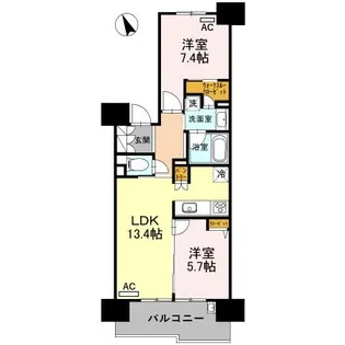 プレミスト金沢駅西本町 802【8階】の間取り