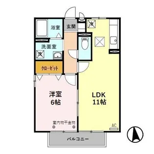 プロムナード B【1階】の間取り