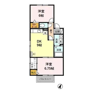 ホープ・A【2階】の間取り