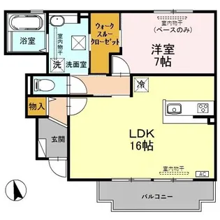 グランドソレイユ B【1階】の間取り