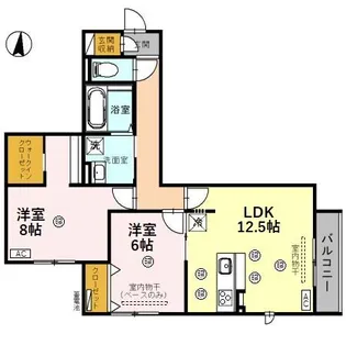 ラファール【3階】の間取り