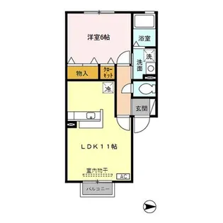 シャルマン東海【1階】の間取り