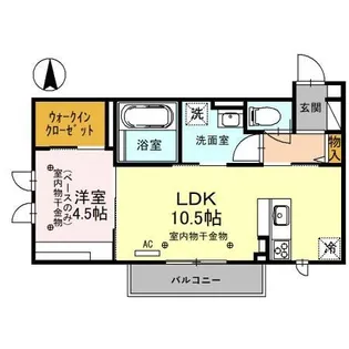 AILE D’ANGE(エルダンジュ)【1階】の間取り