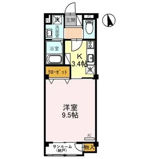 ル・シェル・エトワレ【1階】の間取り