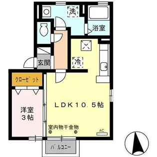 ドルチェ・カーポ【1階】の間取り