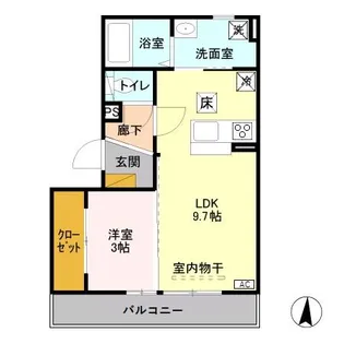 ロータス金沢【1階】の間取り