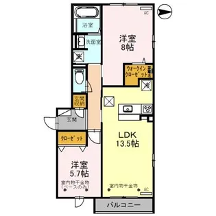 Ciel'dage(シエルデイジ)【1階】の間取り