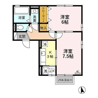 セービルリカーK【2階】の間取り