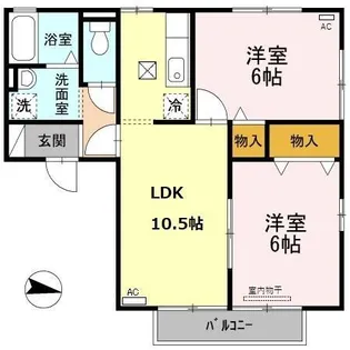 ボヌール バンブー【1階】の間取り