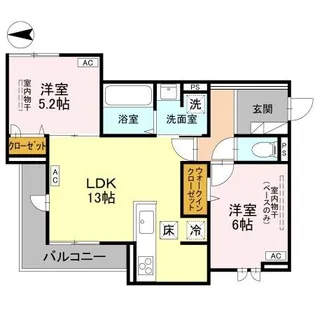 DR松村COEUR【1階】の間取り