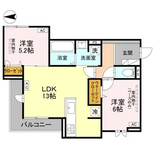 DR松村COEUR【2階】の間取り