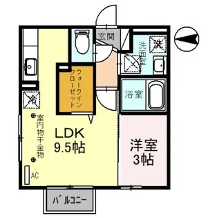 グラン マーチ B【1階】の間取り