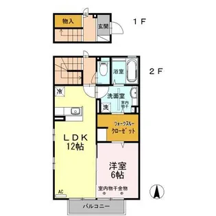 ペ ピュール【2階】の間取り