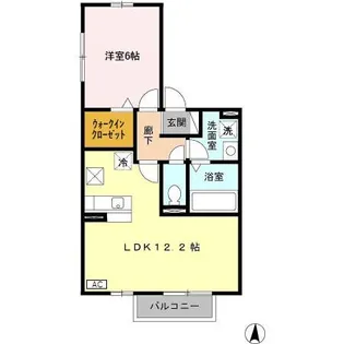 イデアーレII【1階】の間取り