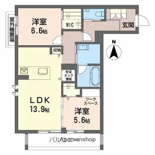 リノア泉が丘【306号室】の間取り