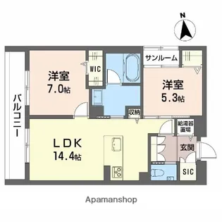 ポルターナⅠ【3階】の間取り