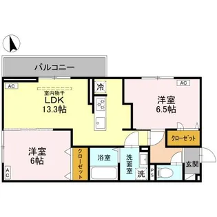 ERBE(エルベ)【3階】の間取り