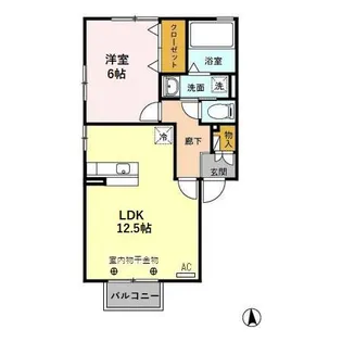 スパスィーバ07 A【1階】の間取り