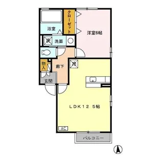 スパスィーバ07 A【2階】の間取り