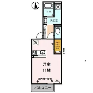 ティエリア2【2階】の間取り