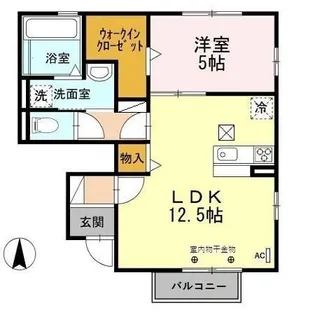 クロワール A【1階】の間取り