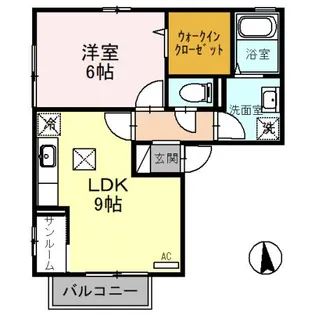 リビングタウン御経塚【1階】の間取り