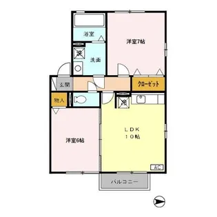 アローズ A【1階】の間取り