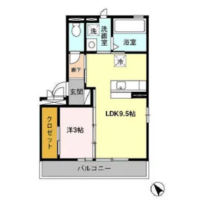 リュミエールIII【2階】の間取り