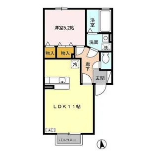 アクア【1階】の間取り