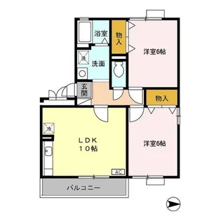 ボヌール御園【3階】の間取り