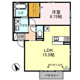 HAUBESS RIO(ハウベス リオ)【2階】の間取り