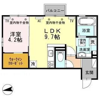 REFLET(ルフレ)【1階】の間取り