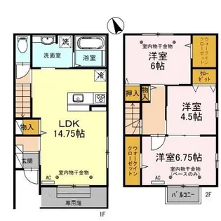 フェリーチェII【III号室】の間取り