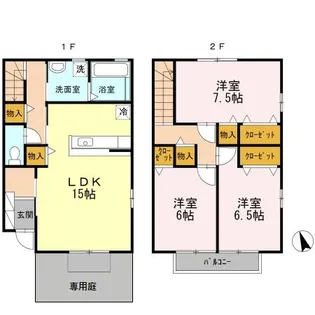 ルールフラーズ【V号室】の間取り