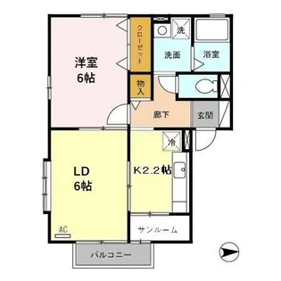 シャルム17【2階】の間取り