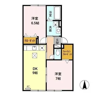 アンシャンテN B【1階】の間取り