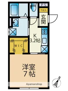 ネ−ジュ【101号室】の間取り