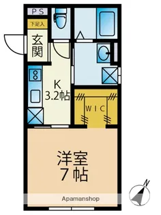 ネ−ジュ【205号室】の間取り