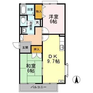 アーバンライフガーデン B棟【2階】の間取り