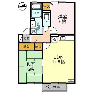エスペランスK・I B棟【2階】の間取り