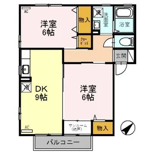 アマーレ長坂【2階】の間取り