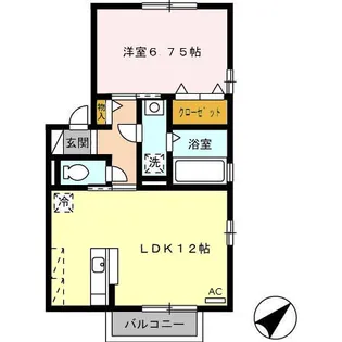 ジャルダン ポス B棟【2階】の間取り