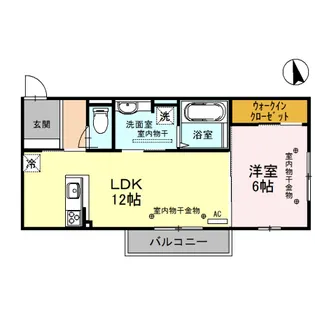 ブラン・ゼフィール【2階】の間取り