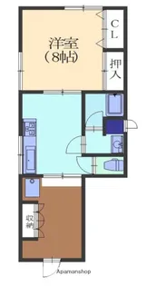 近藤ハイム【1号室】の間取り