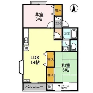 ノール・ヴィラージュ A【1階】の間取り