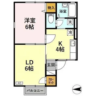 カサベルデⅢ【1階】の間取り