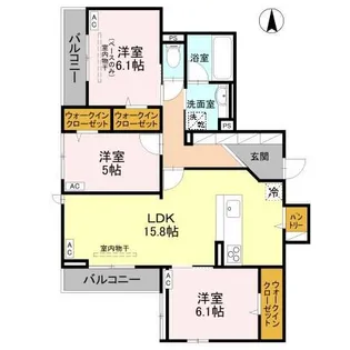 DR藤江北【202号室】の間取り