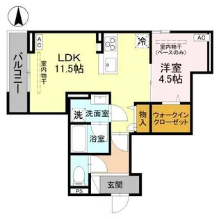 DR藤江北【203号室】の間取り