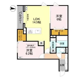 アルカサル【302号室】の間取り